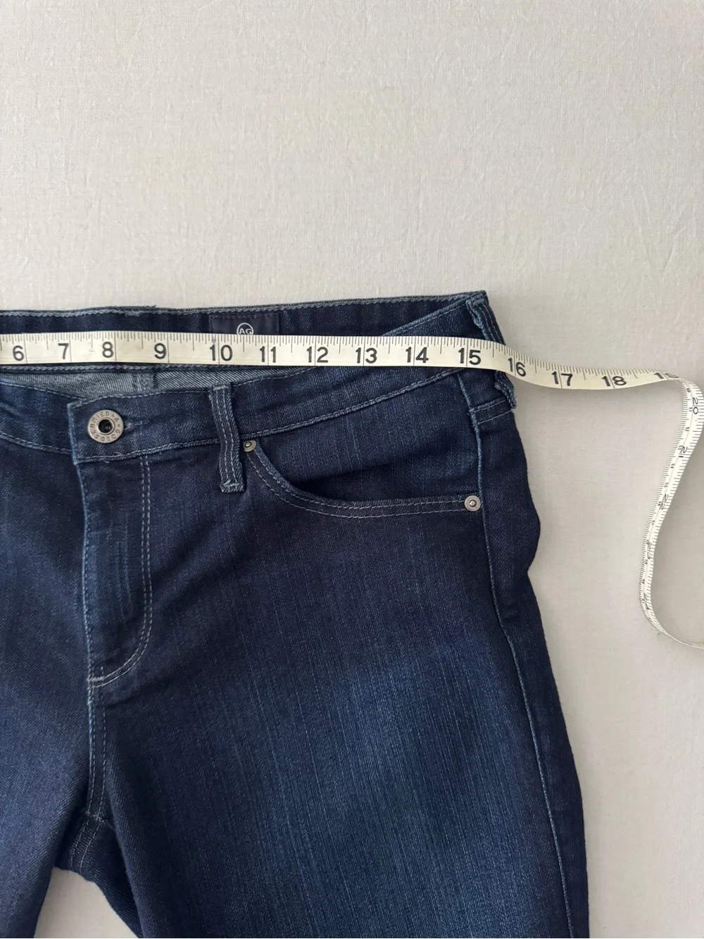 AG Adriano Goldschmied The Stilt Cigarette Leg Jeans 29R Dark Wash Stretch
